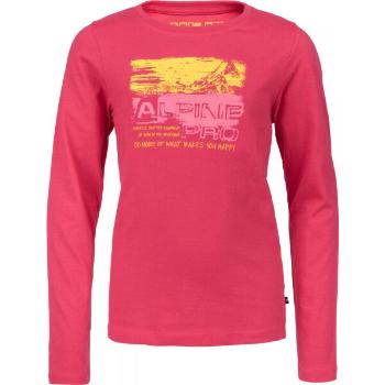 ALPINE PRO ANSLO Dívčí tričko, červená, velikost 140-146