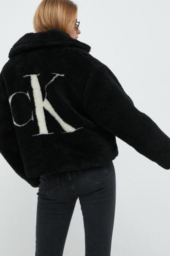 Mikina Calvin Klein Jeans dámská, černá barva,