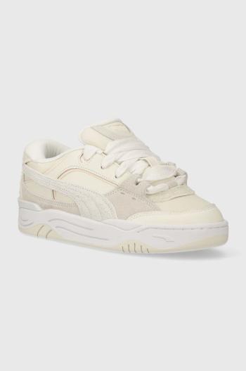 Kožené sneakers boty Puma Puma-180 PRM Wns béžová barva, 393764