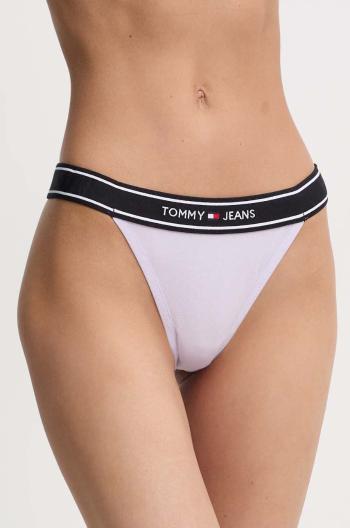 Tanga Tommy Jeans fialová barva, UW0UW05122