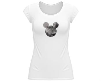 Dámské tričko velký výstřih Mickey Mouse