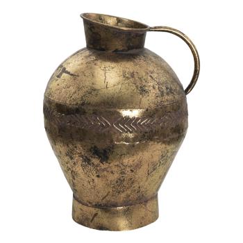 Zlatý antik kovový dekorační džbán Valeno - 27*23*34 cm 6Y4520