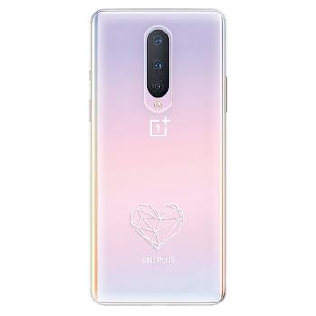 Odolné silikonové pouzdro iSaprio - čiré - Digital Love - OnePlus 8