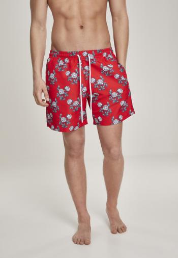 Urban Classics Pattern?Swim Shorts firered/rose - M