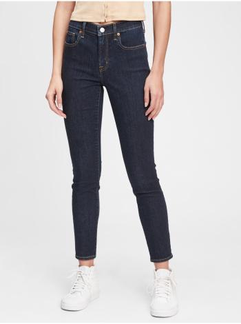 Modré dámské džíny mid rise true skinny jeans with Washwell