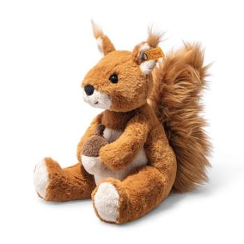 Steiff Soft Cuddly Friends Veverka Phil červenohnědý sedící, 20 cm