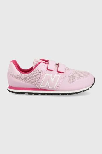 Dětské sneakers boty New Balance YV500RK růžová barva