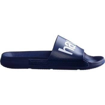 HAVAIANAS SLIDE CLASSIC LOGO MANIA Unisex pantofle, tmavě modrá, velikost 43/44