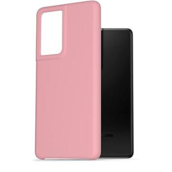 AlzaGuard Premium Liquid Silicone Case pro Samsung Galaxy S21 Ultra 5G růžové (AGD-PCS0035P)