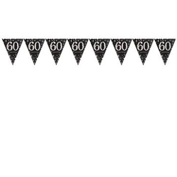 Girlanda vlajky 60 let - narozeniny - happy birthday - 400 cm (13051637347)