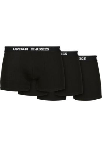 Urban Classics Organic Boxer Shorts 3-Pack black+black+black - S