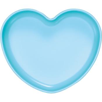 Chicco Easy Plate Heart 9m+ talíř 9m+ Blue-Green 1 ks