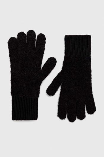 Vlněné rukavice Marc O'Polo dámské, černá barva