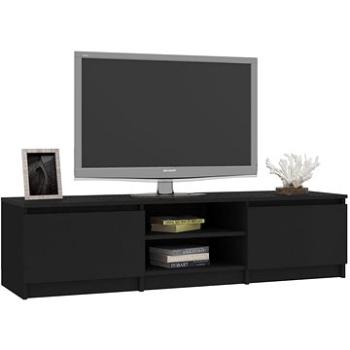 TV stolek černý 140x40x35,5 cm dřevotříska (800649)