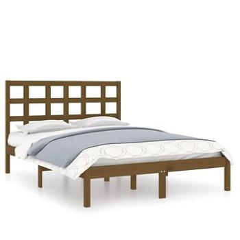 Rám postele medově hnědý masivní dřevo 160 × 200 cm, 3105483 (3105483)