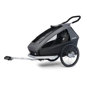 CROOZER vozík za kolo Kid Keeke 1 Mountain grey