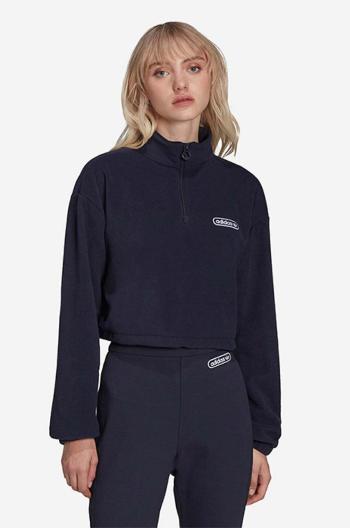 Mikina adidas Originals dámská, tmavomodrá barva, s aplikací, HL0052-navy