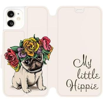 Flipové pouzdro na mobil Apple iPhone 11 - M039P Mopsík My Little Hippie (5903226975358)