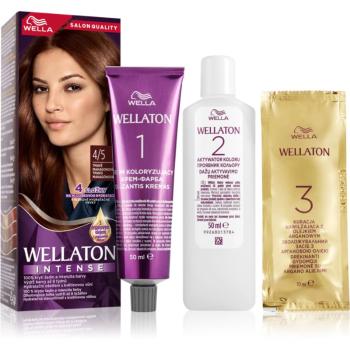 Wella Wellaton Intense permanentní barva na vlasy s arganovým olejem odstín 4/5 Addictive Mahogany 1 ks