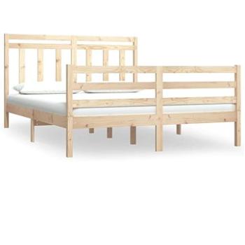 Rám postele masivní dřevo 140 × 190 cm, 3105295 (3105295)