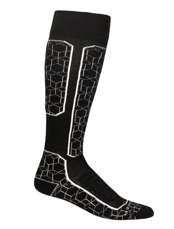 dámské ponožky ICEBREAKER Wmns Ski+ Medium OTC Alpine Geo, Black/Snow velikost: M