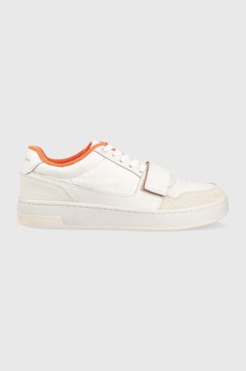 Sneakers boty Calvin Klein Jeans BASKET CUPSOLE VELCRO SOFTNY bílá barva, YM0YM00609