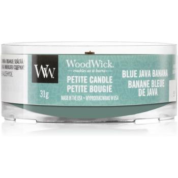 Woodwick Blue Java Banana votivní svíčka s dřevěným knotem 31 g