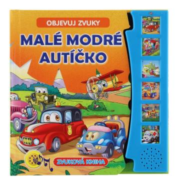 FONI Book Zvuková knížka - Malé modré autíčko, Objevuj zvuky CZ verze