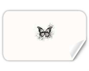 Samolepka vlastní tvar - 5ks Motýl grunge