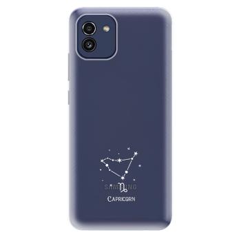 Odolné silikonové pouzdro iSaprio - čiré - Kozoroh - Samsung Galaxy A03