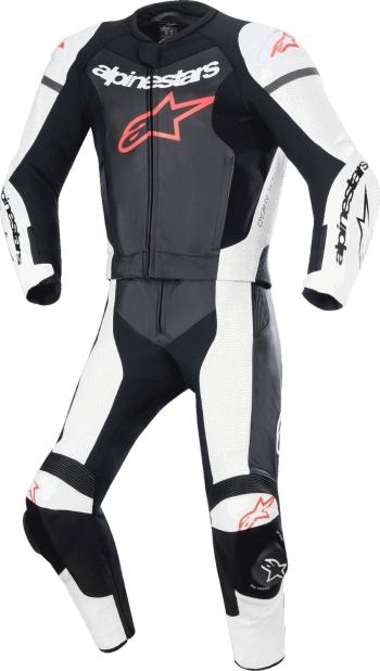 Alpinestars GP Force Lurv Leather Suit 2 Pc Black/White Red/Fluo 48 Dvoudílná moto kombinéza