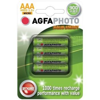 AgfaPhoto nabíjecí NiMH baterie AAA, 900mAh, blistr 4ks