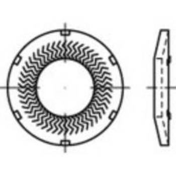 Pérové podložky 1069908, vnitřní Ø: 8 mm, nerezová ocel, 1000 ks