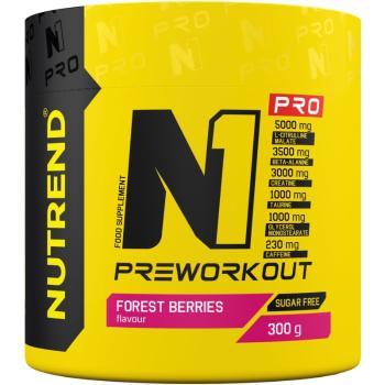 Nutrend N1 Pro podpora sportovního výkonu s kofeinem příchuť Forest Berries 300 g