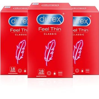 DUREX Feel Thin Classic Pack 3 × 18 ks (5997321774664)