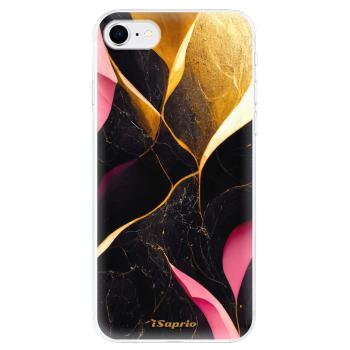 Odolné silikonové pouzdro iSaprio - Gold Pink Marble - iPhone SE 2020