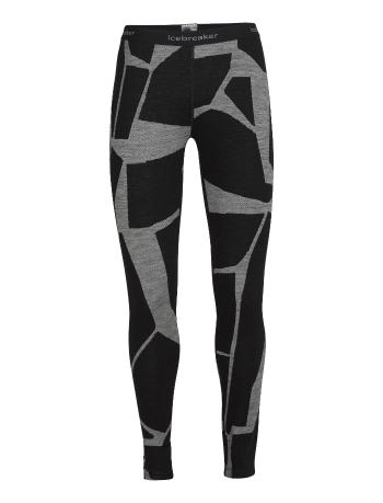 dámské merino spodky ICEBREAKER Wmns 250 Vertex Leggings  Landscapes, Black/J velikost: S