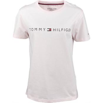 Tommy Hilfiger CN SS TEE LOGO Pánské tričko, růžová, velikost L