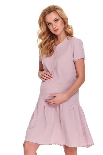 Světle růžová těhotenská noční košile TCB9902