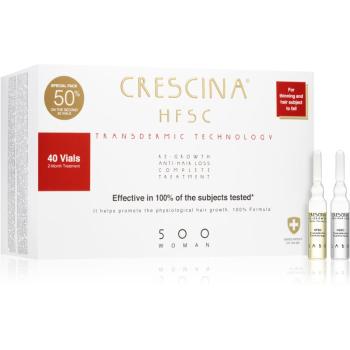 Crescina Transdermic 500 Re-Growth and Anti-Hair Loss péče pro podporu růstu a proti vypadávání vlasů pro ženy 40x3,5 ml