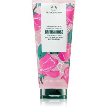 The Body Shop Shower Scrub jemný tělový peeling s vůní růží 200 ml