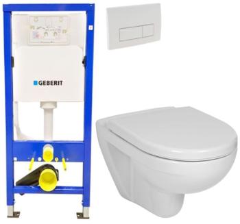 GEBERIT Duofix Basic tlačítko DELTA51 WC JIKA LYRA PLUS + SEDÁTKO DURAPLAST 458.103.00.1 51BI LY6