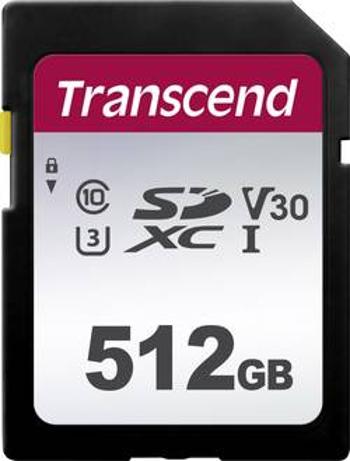 Paměťová karta SDXC, 512 GB, Transcend Premium 300S TS512GSDC300S, Class 10, UHS-I, UHS-Class 3, v30 Video Speed Class