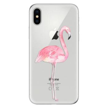 Odolné silikonové pouzdro iSaprio - Flamingo 01 - iPhone X