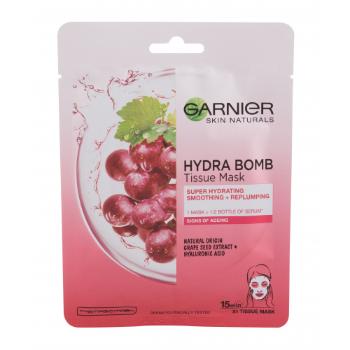 Garnier Skin Naturals Hydra Bomb Natural Origin Grape Seed Extract 1 ks pleťová maska na suchou pleť; na normální pleť; proti vráskám