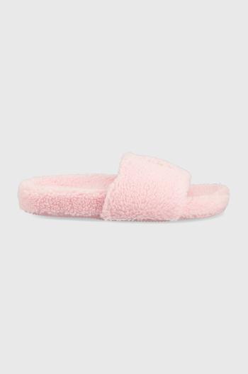 Pantofle Polo Ralph Lauren Elenore Slide růžová barva