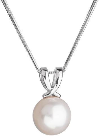 Evolution Group Stříbrný náhrdelník s pravou říční perlou 22032.1 (řetízek, přívěsek)