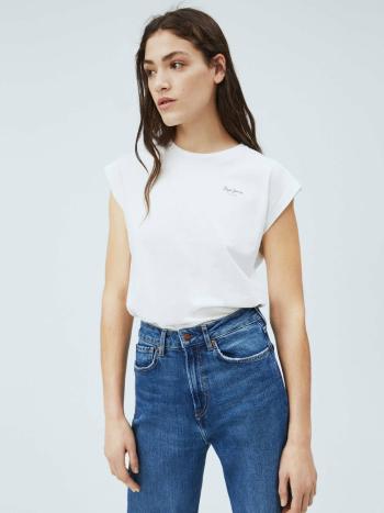 Pepe Jeans dámské bílé tričko - S (803)