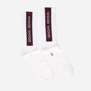 Ponožky Wood Wood Conor logo sportovní ponožky 12149201-9517 bílá