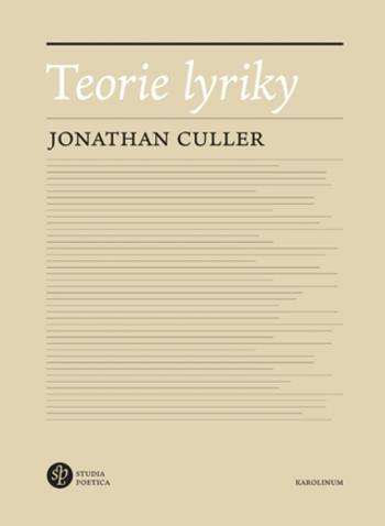 Teorie lyriky - Culler Jonathan - e-kniha